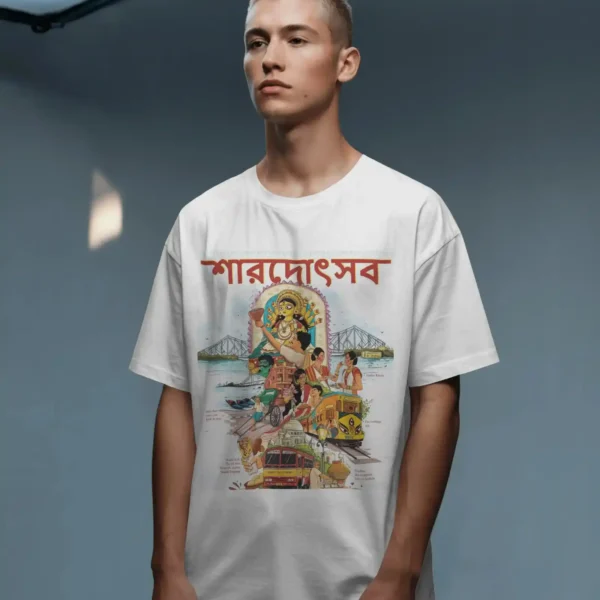 Kolkata's Festival Printed Tshirt