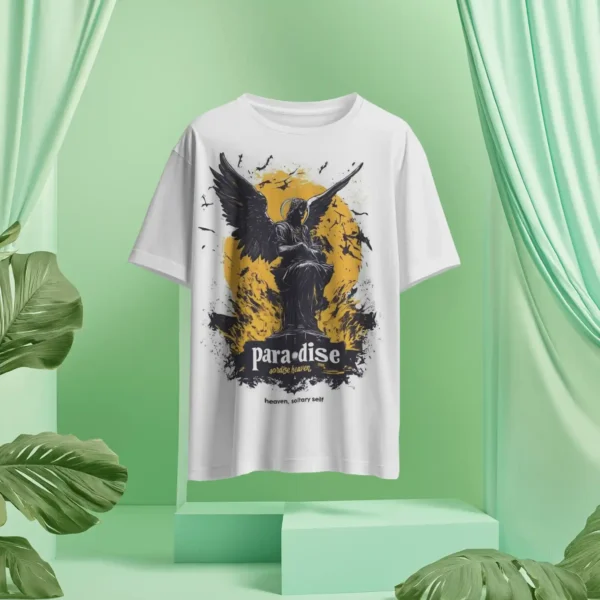 White Graphics Printed Tshirt