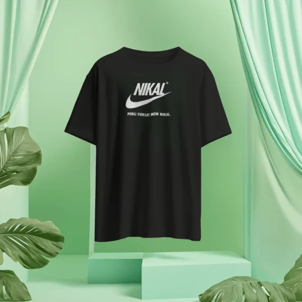 Black Nikal Quote Tshirt For Men