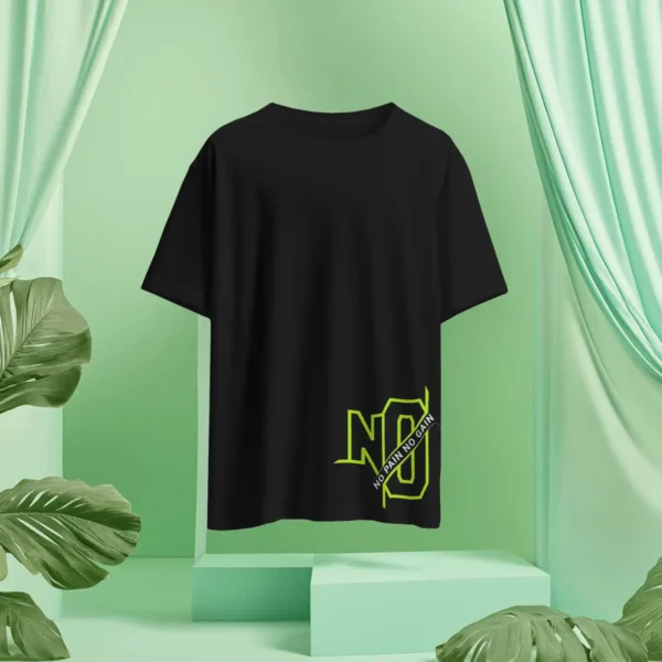 Black No Pain Quote Tshirt For Men