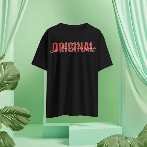 Black Original Quote Tshirt For Men