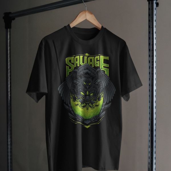 Savage Neon Graphic Oversized T-Shirt