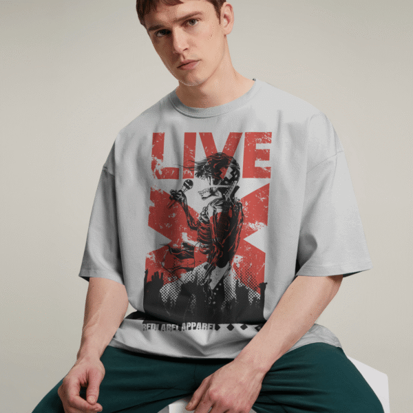 Live Rock Skeleton | Oversized T-Shirt
